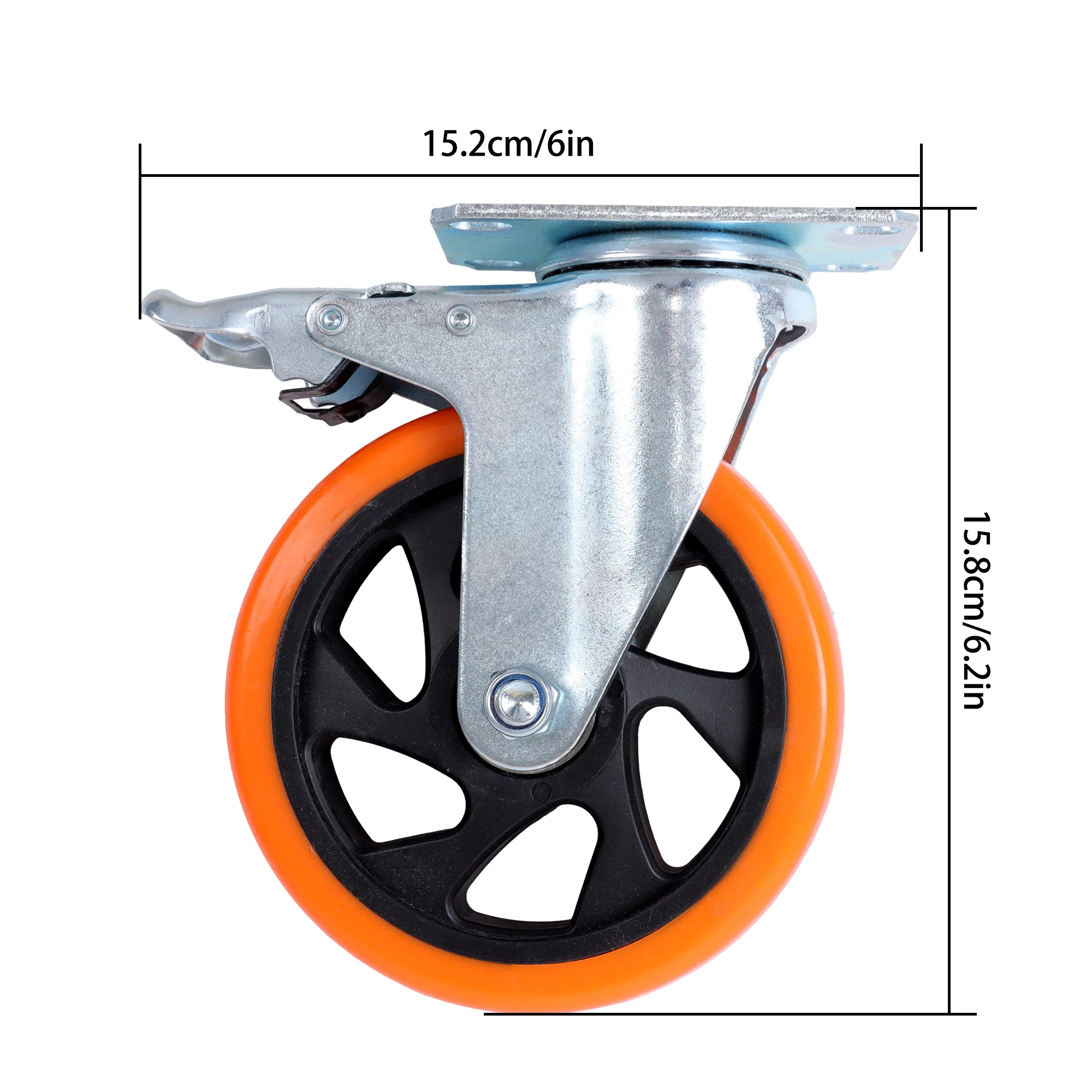 5 Inch Caster Wheels 4 Pack He - огляд і ціна Furniture Hardware Latch