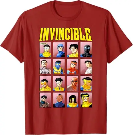 Invincible Variants T-Shirt Herrenmode Cosplay Grafik Y2k Top Sommermode Kurzarmblusen Neuheit Geschenk Spruch T-Shirt – Detail 5