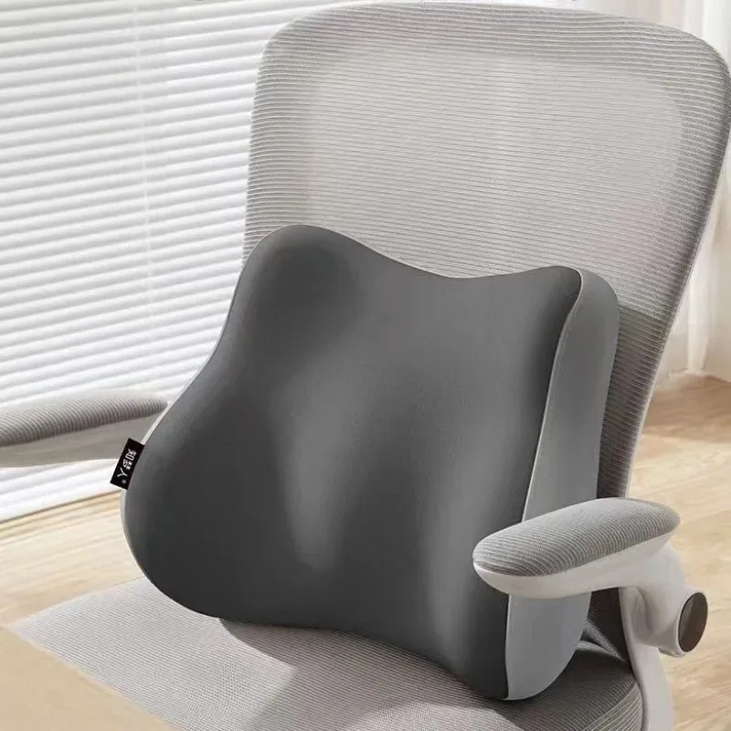 Spinal Correction Memory Foam Lumbar Support Pillow Ergonomic Waist Back Cushion for Office Chair Car Seat Back Support