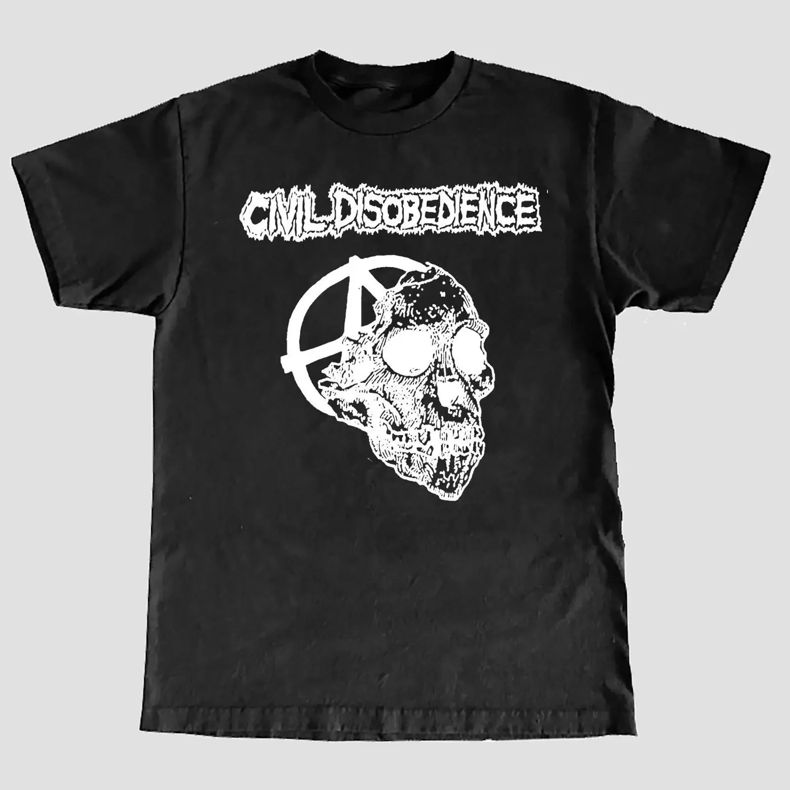 Civil Disobedience T Shirt vintage Washed Slightly streetwear Casual Versatile Soft fashion Stylish Breathable designer clothes