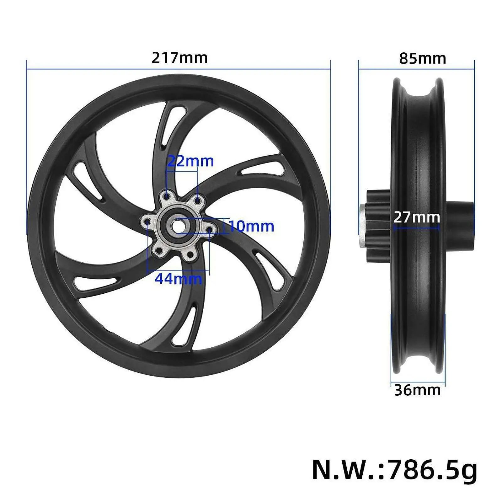 

Lightweight Aluminum Alloy Wheel Hub Sturdy Folding Bike Scooter Rim for Enhanced Tyre Wagon Wheels