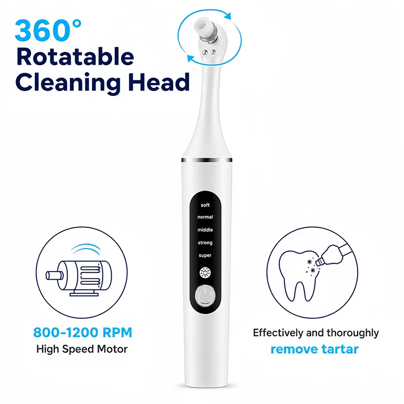 Electric Teeth Polisher Multifunctional Tooth Cleaning Tool Teeth Stains Cleaner Oral Care Brush for Daily Use