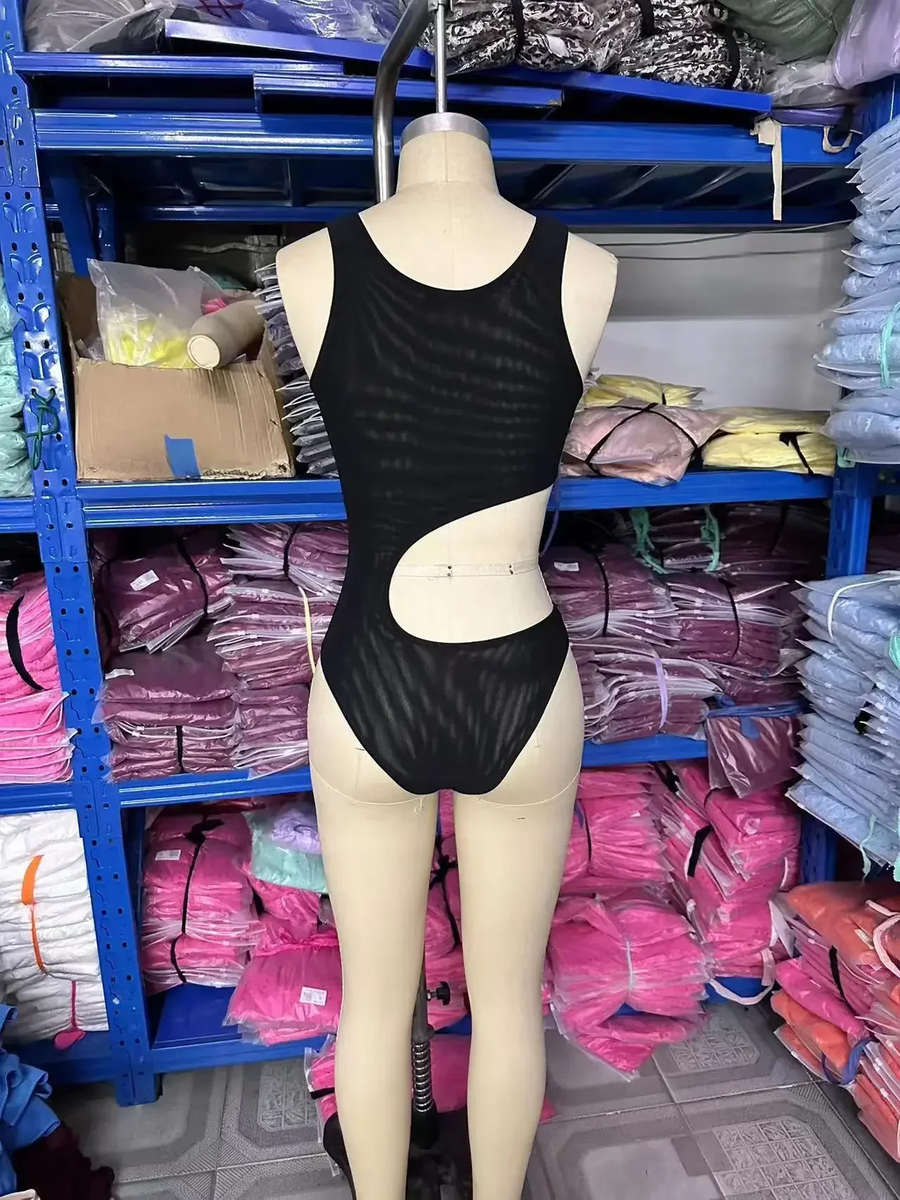 New Women's Bikini Set Transparent Opaque Beach Bath Sunbathing Breathable Summer One-piece Hollow Swimsuit Suit 2025 New