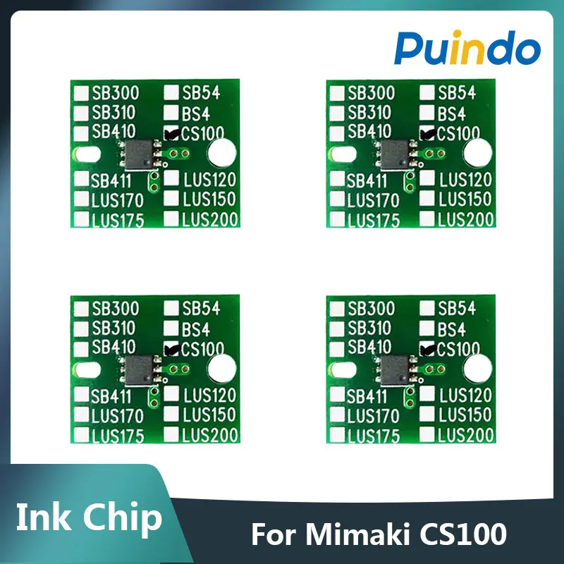 One Time Ink Chip For Mimaki CS100 SWJ-320-S2 SWJ-320-S4 Printer CS100 Chips (C M Y K)