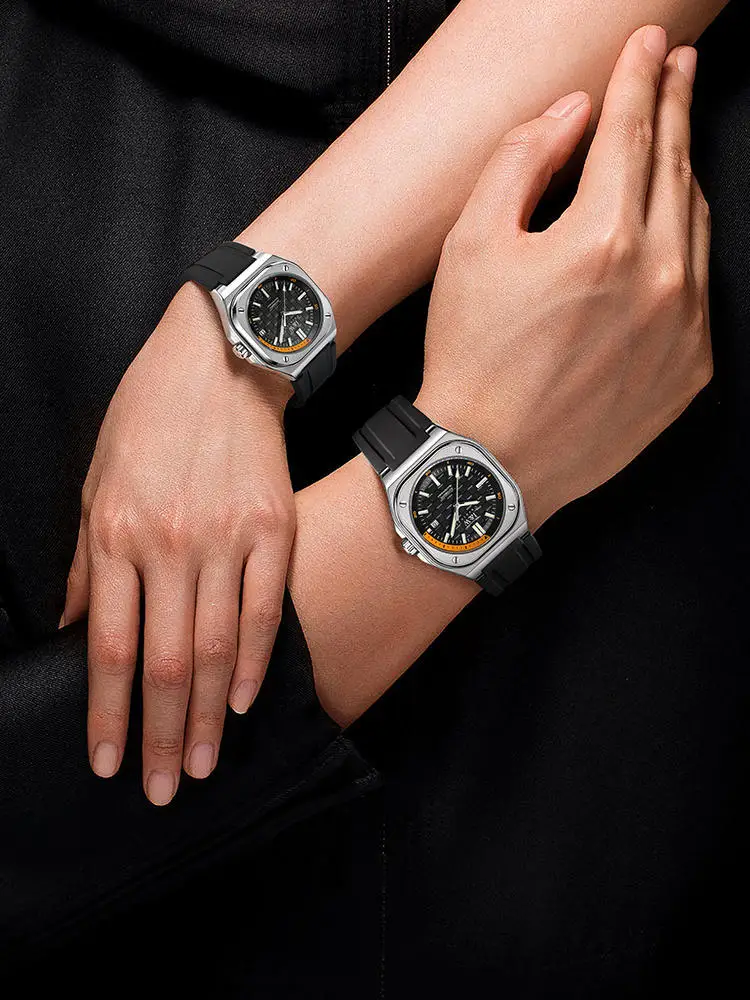 Switzerland I&W CARNIVAL Luxury Japan MIYOTA Automatic Mechanical Luminous Couple Watches Waterproof Sapphire Crystal Clock 673