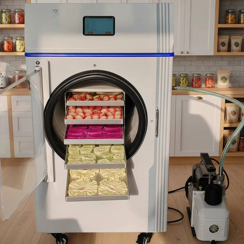 

Easy-To-Operate High-Efficiency Drying Small Home Lyophilizer Freeze Dryer Energy-Saving Food Processing Vegetables Foods