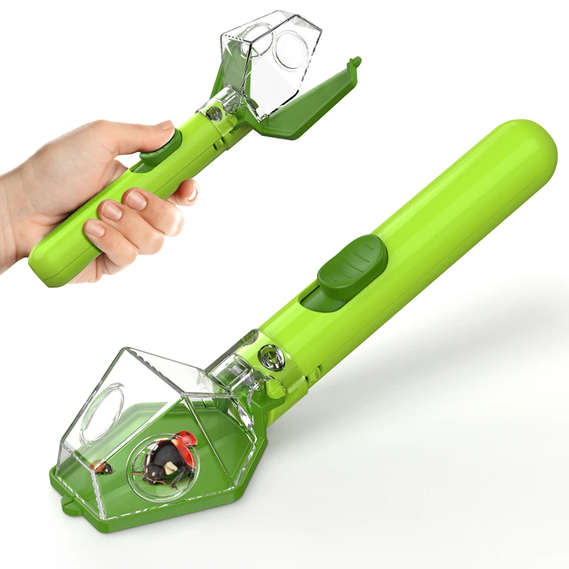 

Bug Catcher for Kids Quick Release Insect Catching Tool with 6X Magnifier Contactless Insect Observer Nature Exploration Tool