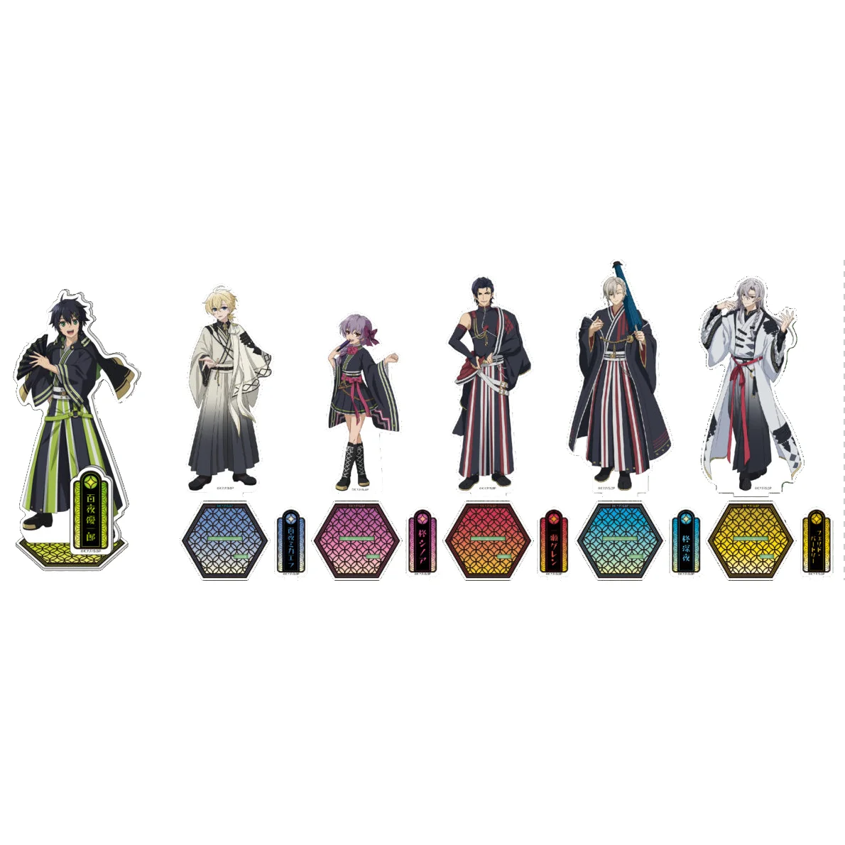 

2025 New Seraph of the End Anime Shinoa Hiiragi Cosplay Figure Acrylic Stand Model Plate Desktop Decoration Christmas Gift Girl