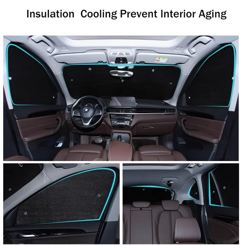 

For BYD Song Pro Sealion 5 DM-i SA2 2024~2026 2025 Car Aluminum foil Sunshade Side Window Windshield Sun Shade UV Accessories