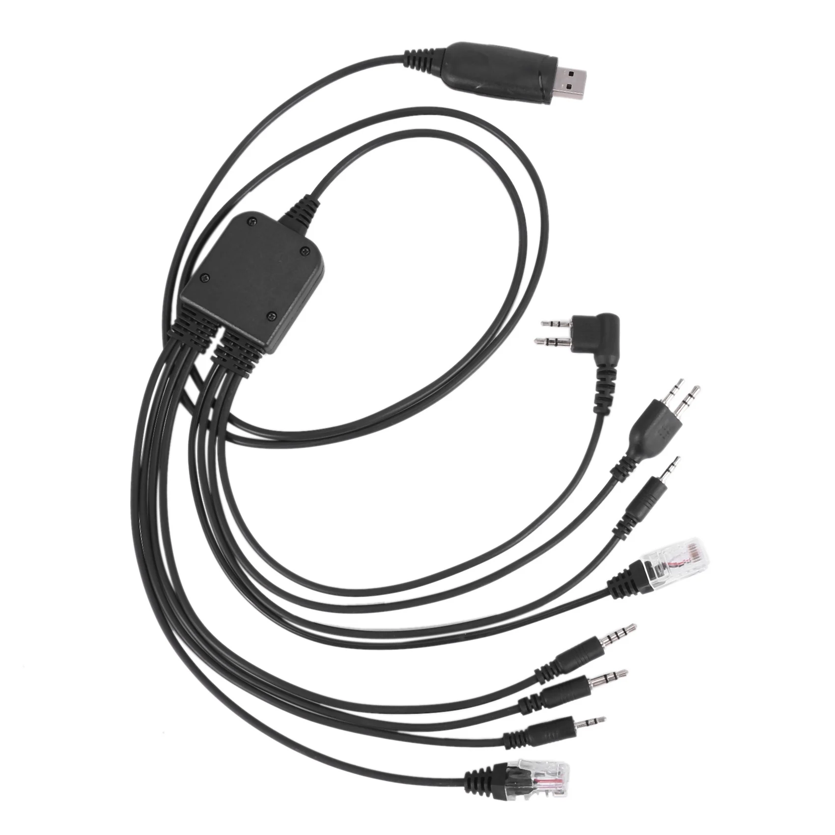 Eight in One USB Programming Cable Compatible for Walkie Talkie Motorola Kenwood ICOM BAOFENG TYT QYT Radio