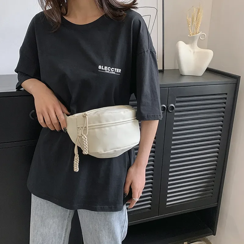 Chest Bags Banana Bag for Women Sling Crossbody Waist Pack Canvas Running Waist Bag Casual Fanny Packs Sport Half Moon Belt Bag