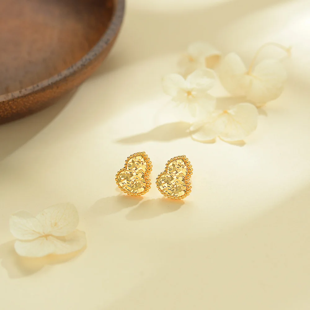 Золотой браслет с пятью тыквой и чешуей дракона, женский новый китайский комплект серег-гвоздиков с кольцом из сломанной ледяной тыквы