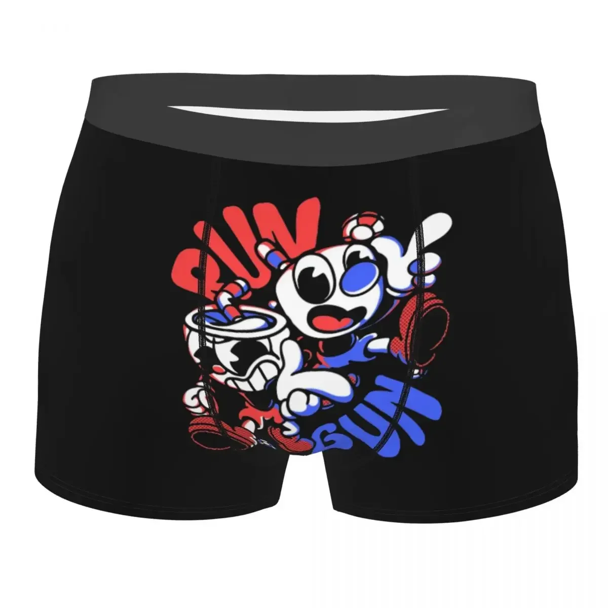 

Мужское нижнее белье Cuphead, трусы-боксеры в стиле аниме, популярное мужское нижнее белье со средней талией