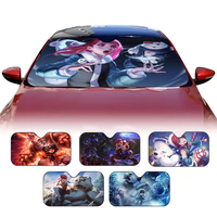 Annie League Of Legends Summer car sunshade front windshield sunshade Sunblock thermal insulation sunshade umbrella Retractable
