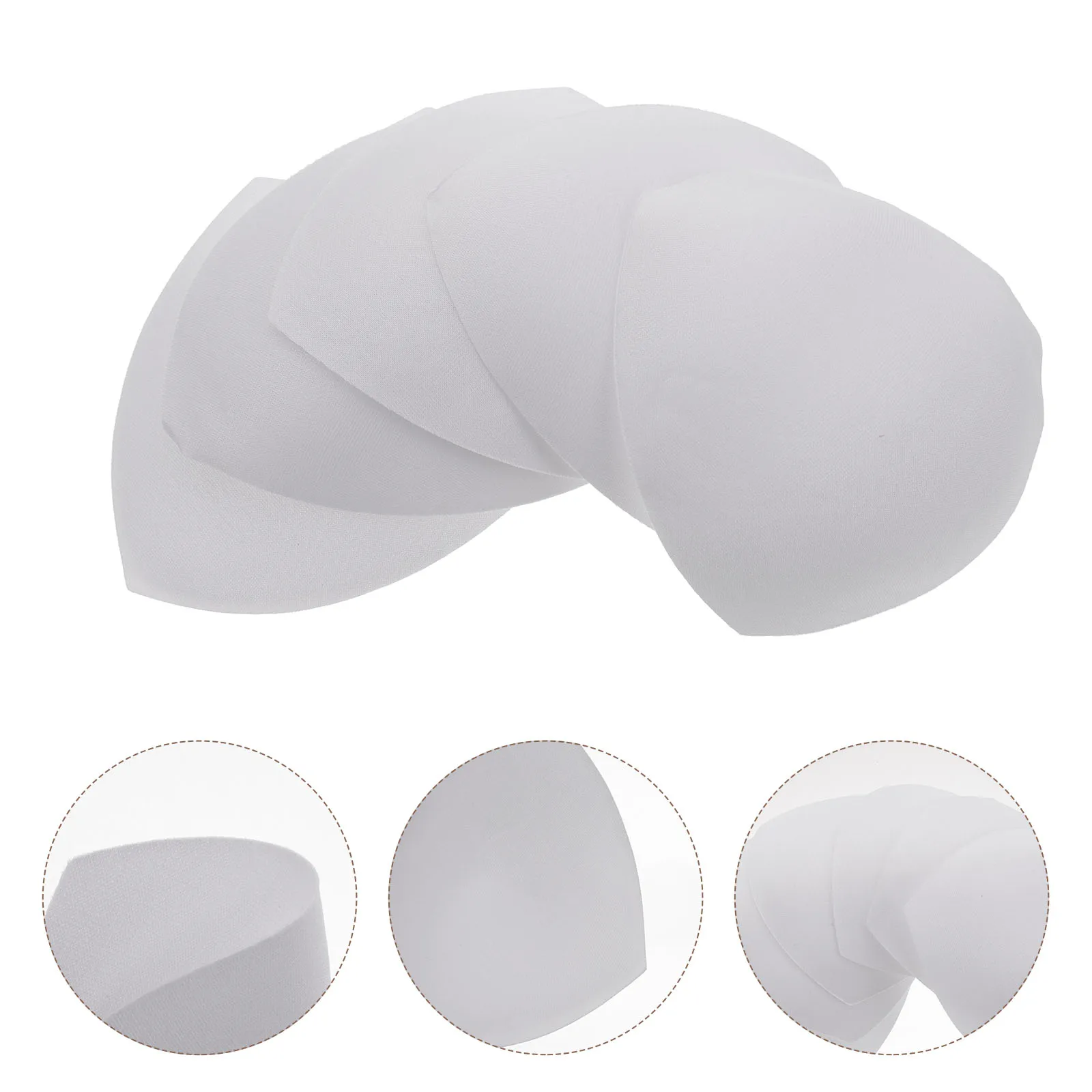 

3 Pairs Wireless Bra Inserts Reusable Pads for Tight Shirts Tops Swimwear Gowns Strapless Dresses A Cup Eco Friendly