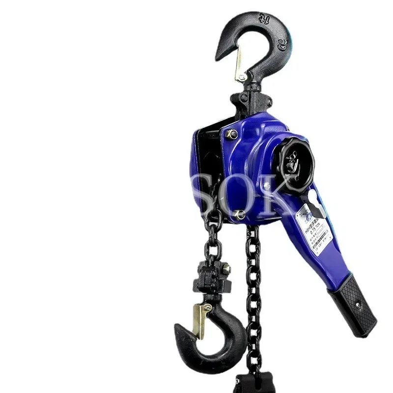 0.75t/1t/1.5t/2t/Manuale Gancio In Acciaio Al Manganese Filo Manuale di Trazione Strumento di Sollevamento Leva Piccola Catena A Mano Manuale paranco di trazione/3M