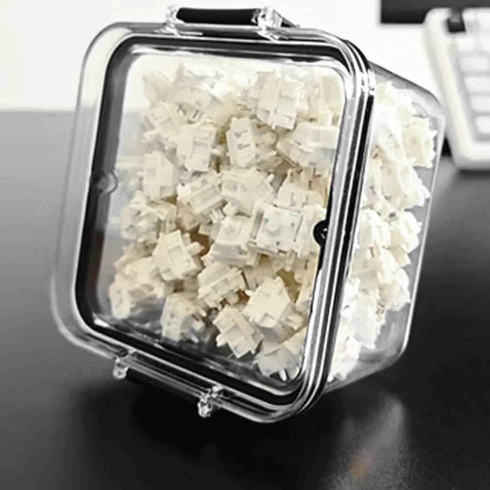 Keyboard Switches Container Storage Box PC Polycarbonate Switches Box For Mechanical Keyboard 460ml