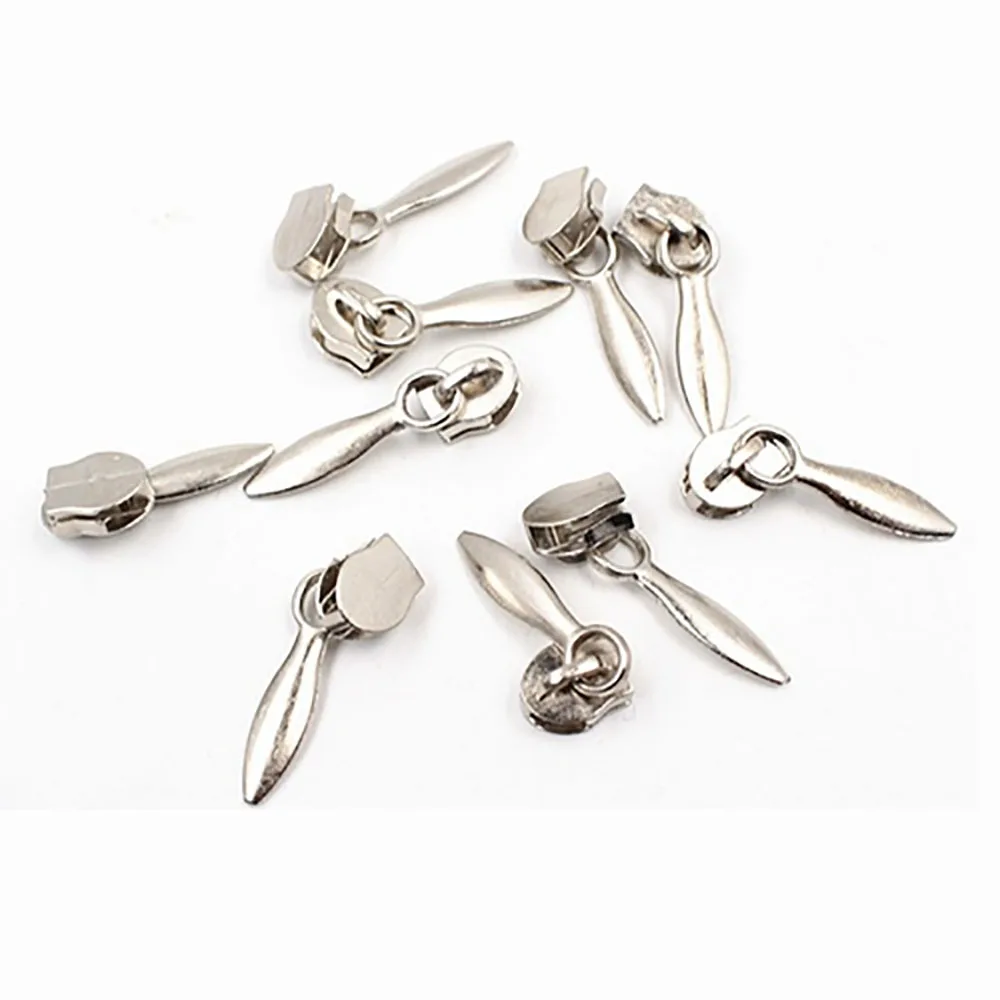 Durable Metal Zipper Slider Replacement Heads Repair Kit 3-20Pc Garment Coat Jeans Clothes Zipper Fix DIY Hand Sewing Craft Tool
