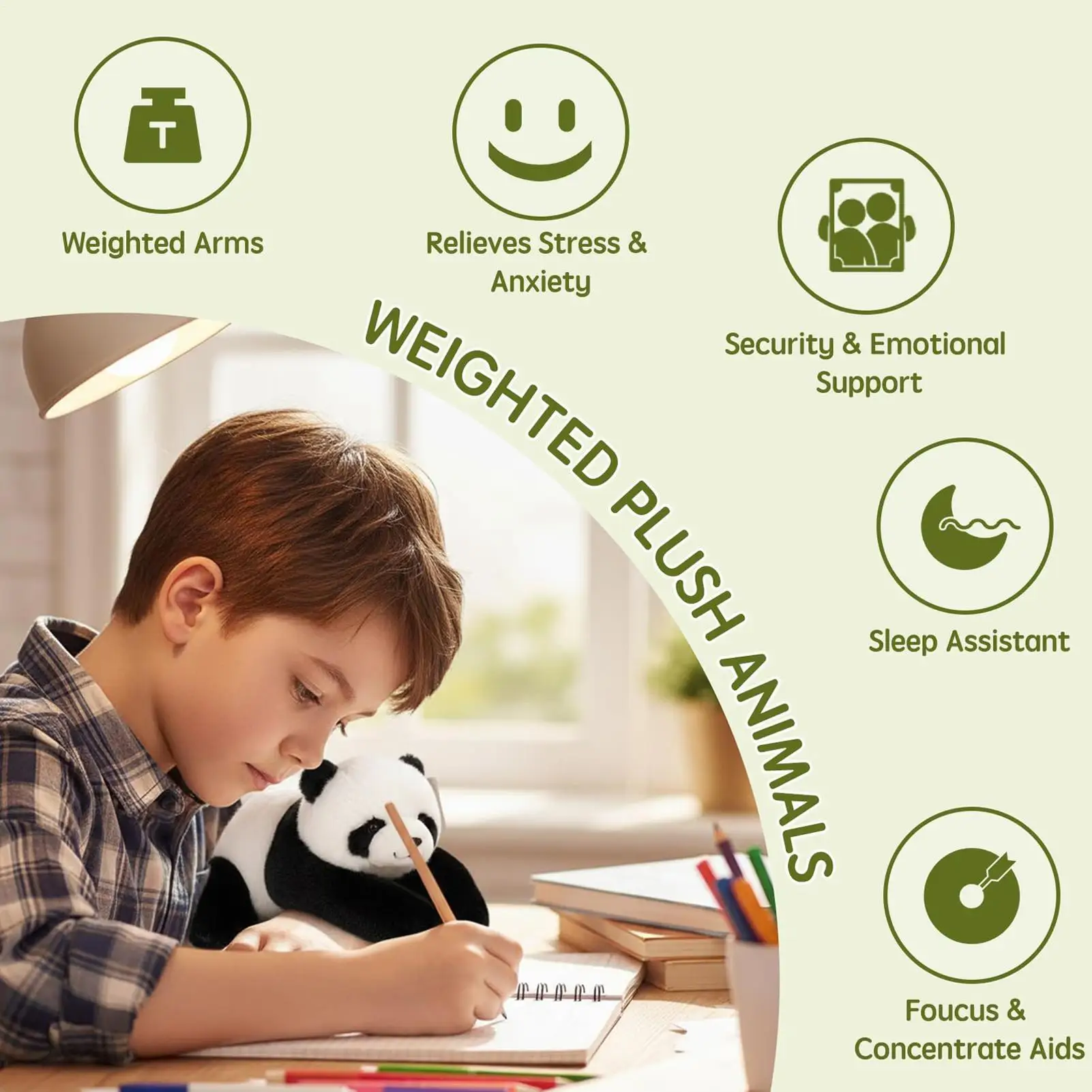 

Stuffed Panda Soft Raccoon Sloth Toy Plush Stuffed Panda Bear For Stress Reduction Kids Student Adult Birthday Room Decor