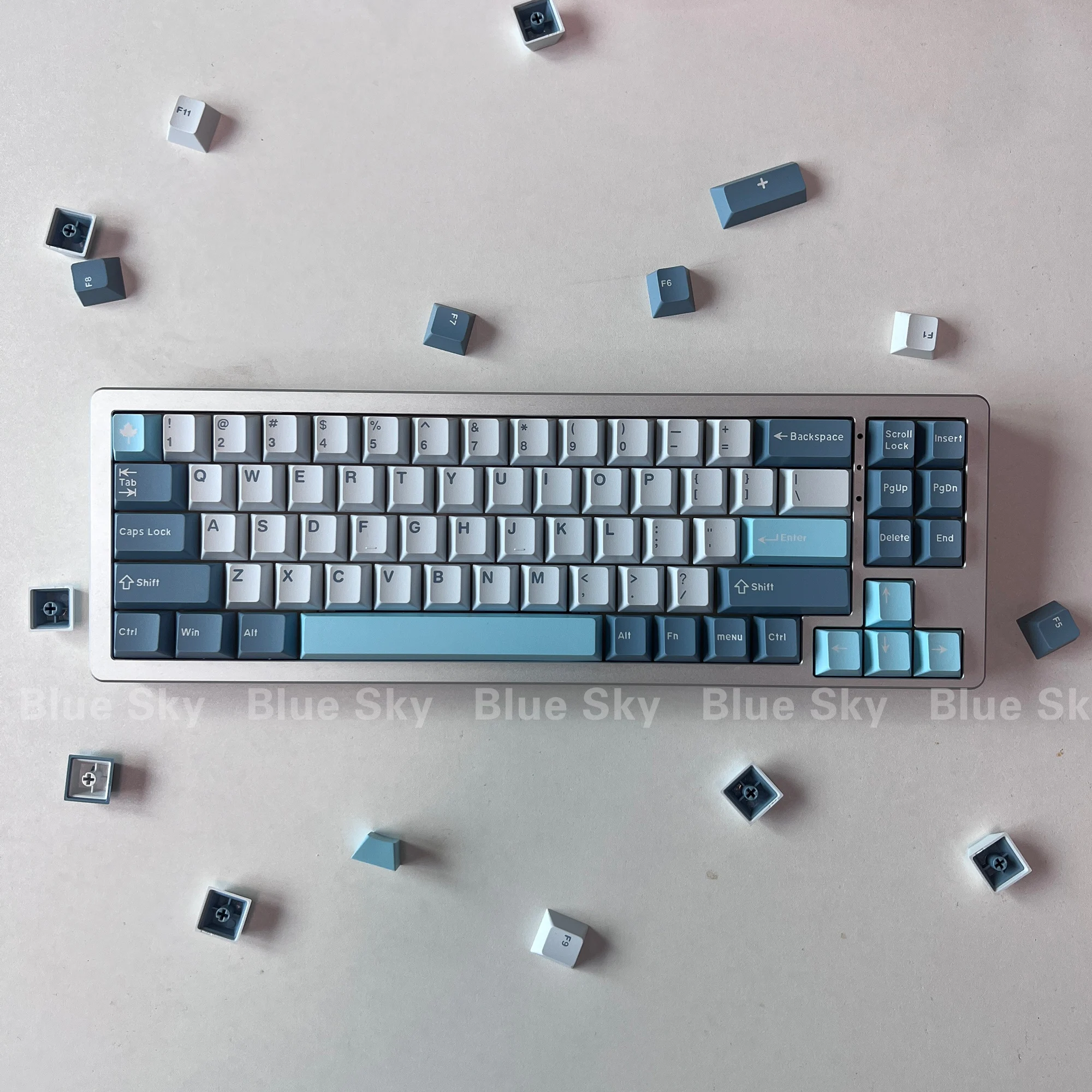 [Blue Sky] GMK theme Keycap SHOKO Cherry Profile Doubleshot ABS material 163keys for MX  Mechanicla keyboard