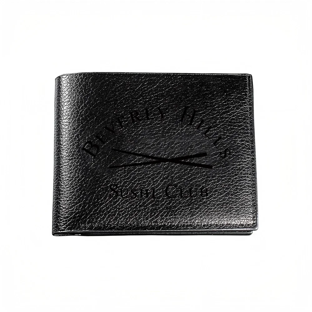 Beauty Hearts Social Club Logo Embossed Men's Wallet Card Holder Casual Business Fashion Design