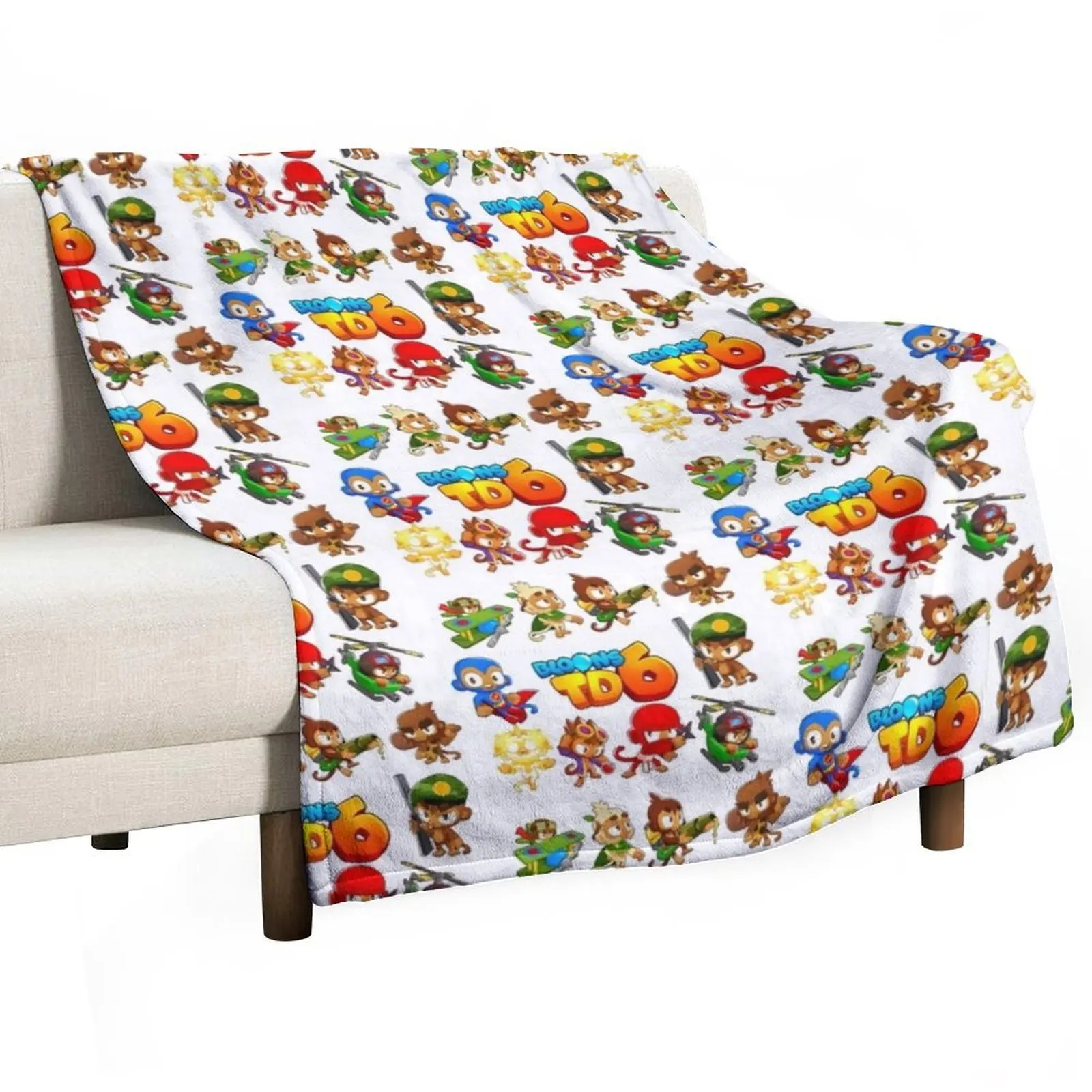 BTD6 Compilation Throw Blanket valentine gift ideas Sofas For Decorative Sofa Beach Baby Luxury Blankets