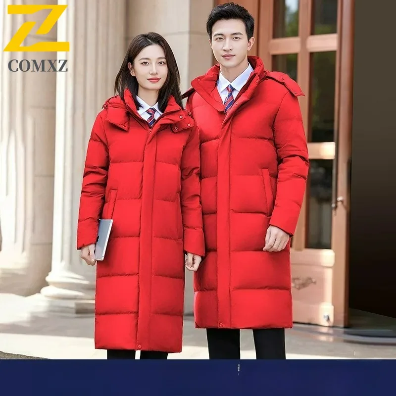 

COMXZ Мужская зимняя стеганая куртка, повседневная ветрозащитная теплая хлопковая куртка с капюшоном для альпинизма, легкая парка для путешествий