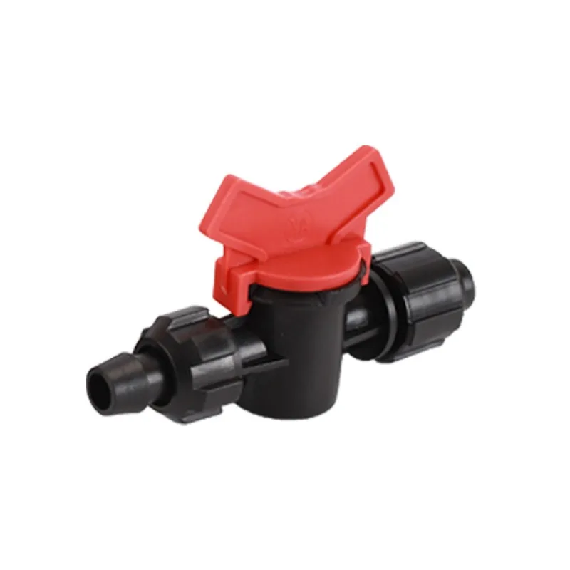 Plastic Two-Way Ball Valve Barbed Hose Shut-off Valve 1/2