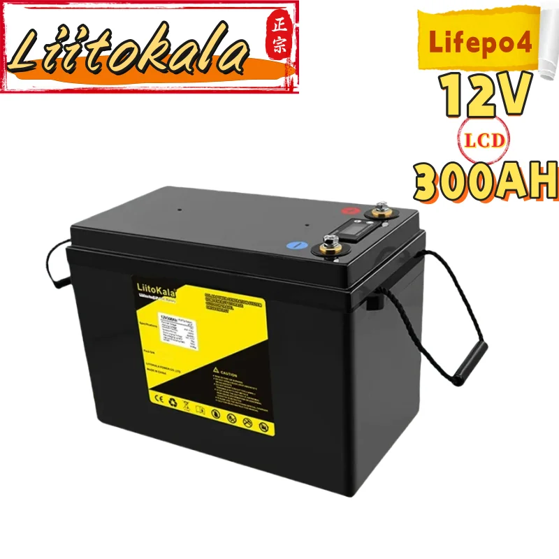 

LiitoKala 12.8V 300Ah LiFePO4 Power Batteries 3000 Cycles For RV Camping Golf Cart Off-Road Solar