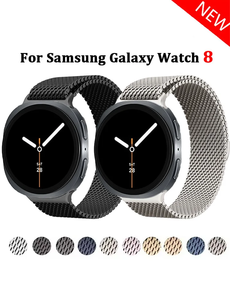 Metallarmband für Samsung Galaxy 8 Zubehör Edelstahlband Gürtel Correa Magnetisches Galaxy 8 klassisches Milanese Loop-Armband