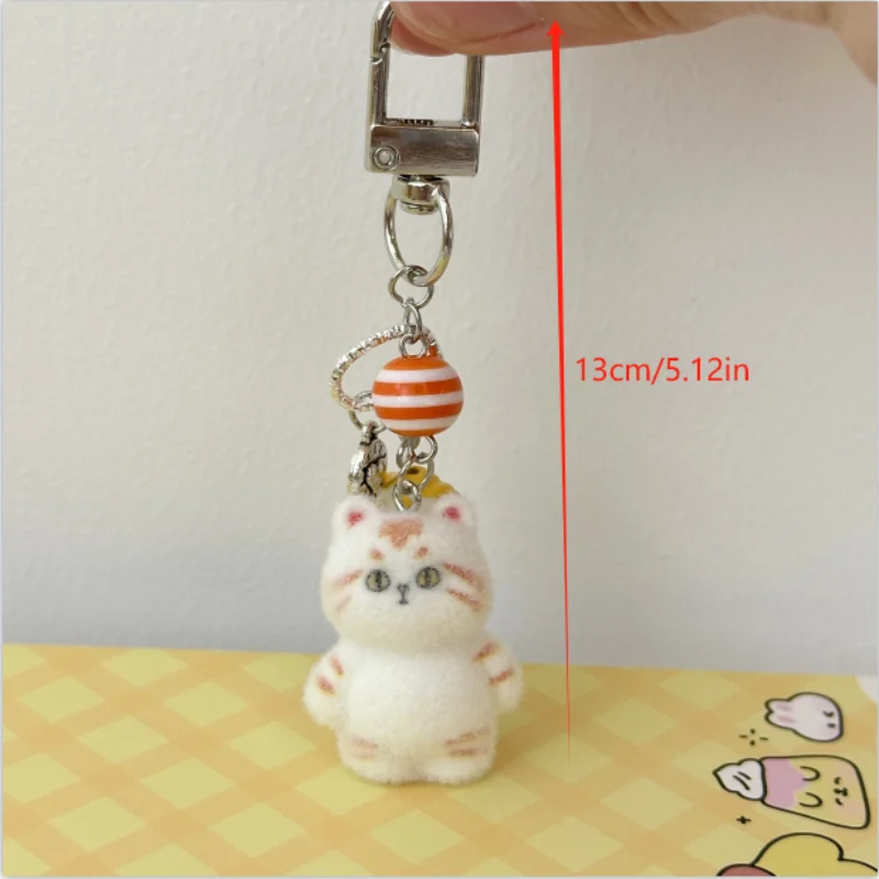 Leuke massaal kitten sleutelhanger hanger lanyard telefoon ketting dier kat rugzak charme meisje tas hangend ornament paar cadeau