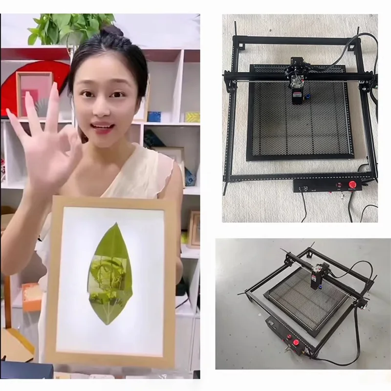 

Leaf Laser Engraver Fully Automatic Photo Engraving Street Stall Business Startup High-Power Laser Wood/Acrylic Engraving