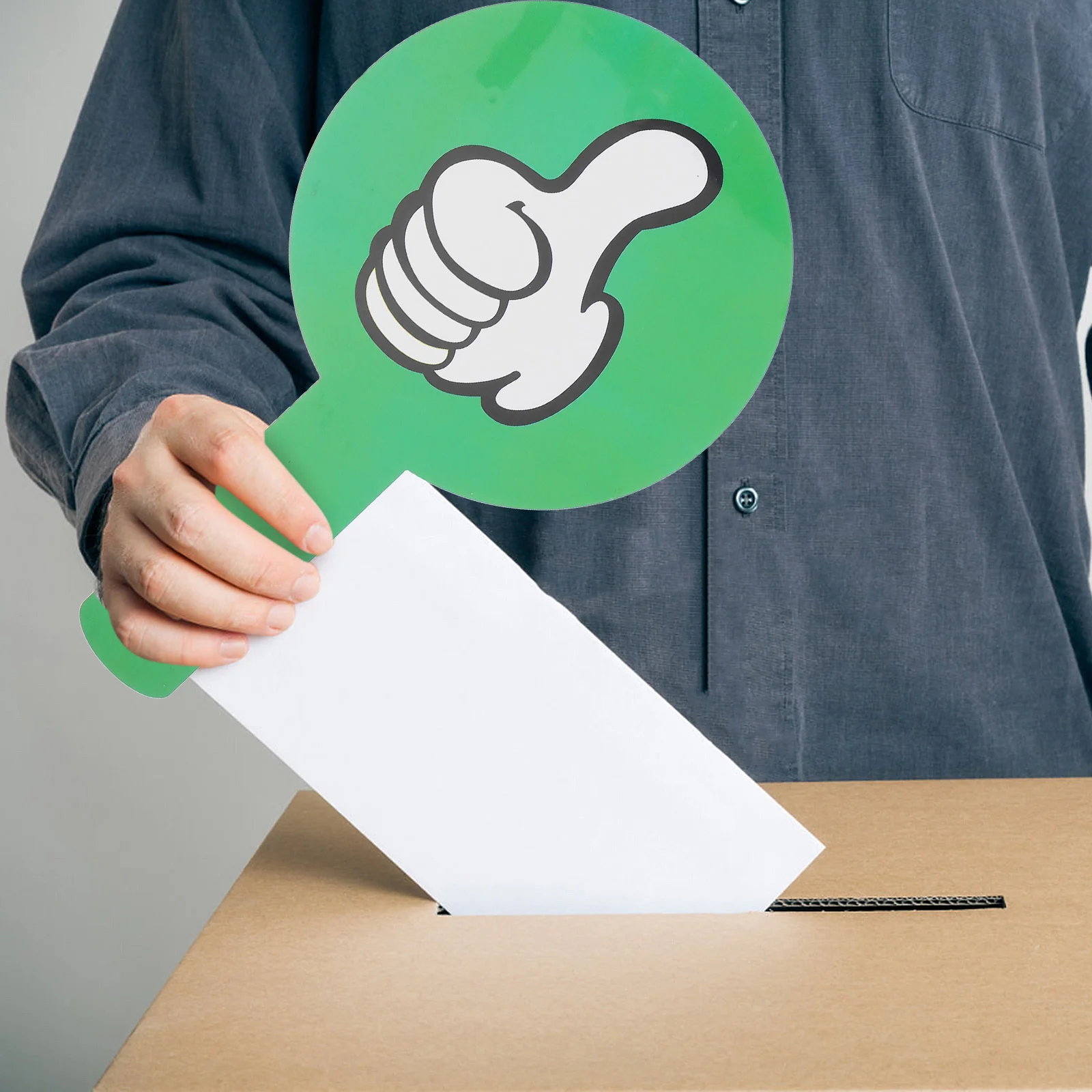 2 Pcs Dual Sided Plastic Handheld Score Board Hand Raised Sign Classroom Answer Boards True False Game Judging Voting Paddles