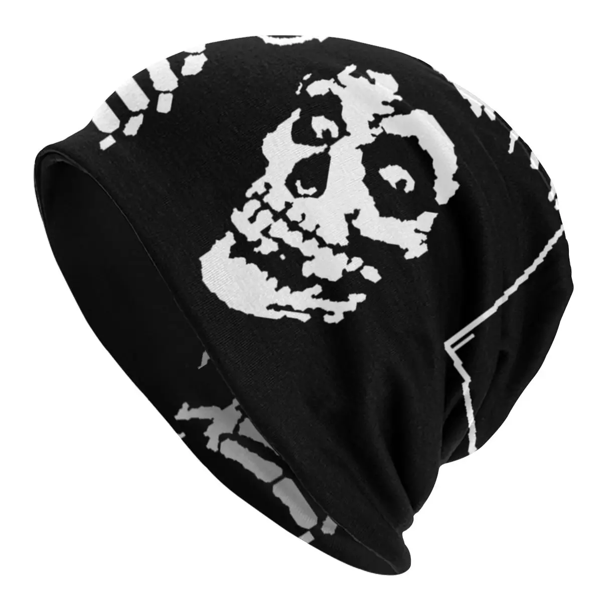 Misfits Skull Beanie Bonnet Knitting Hat Men Women Unisex Adult Horror Punk Rock Music Winter Warm Skullies Beanies Caps for Ski