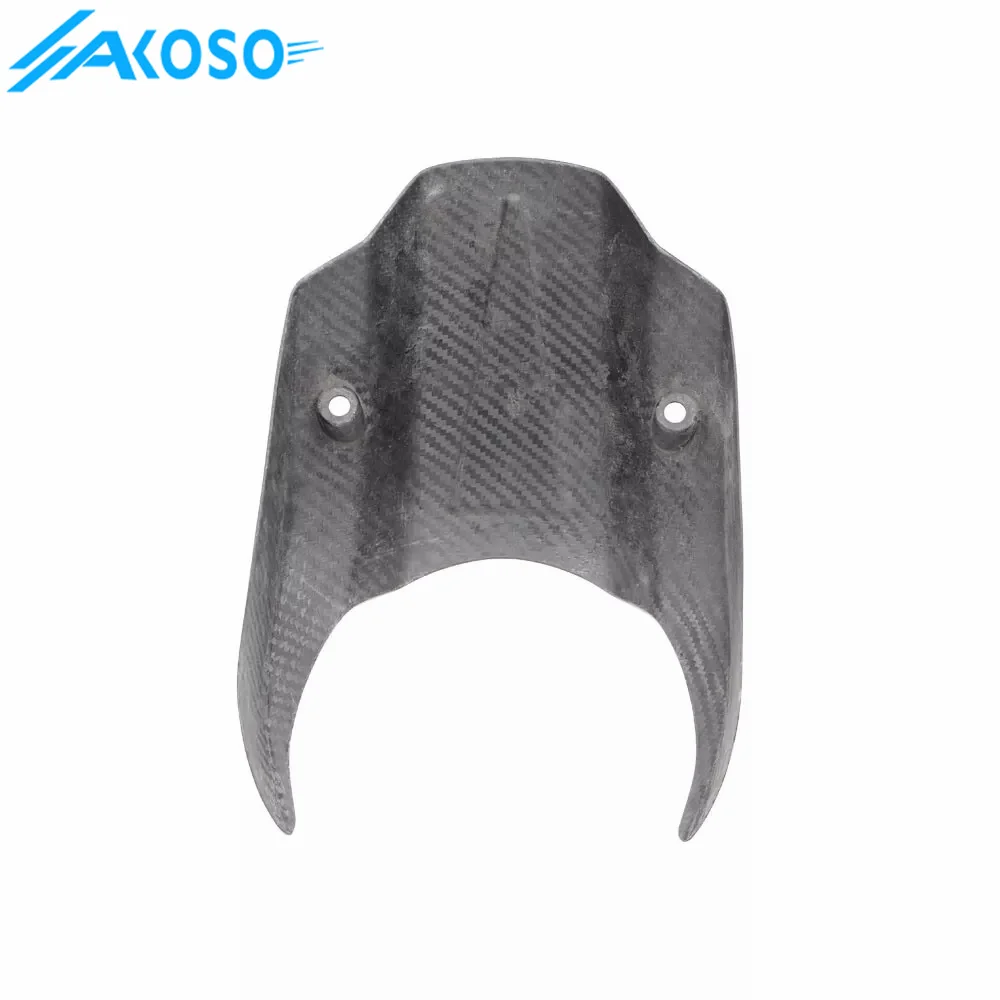 AKOSO 3K Dry Carbon Fiber Motorcycle Front Headlight Fairing For Harley Davidson Softail Street Bob FXBB FXBBS 2018-2024