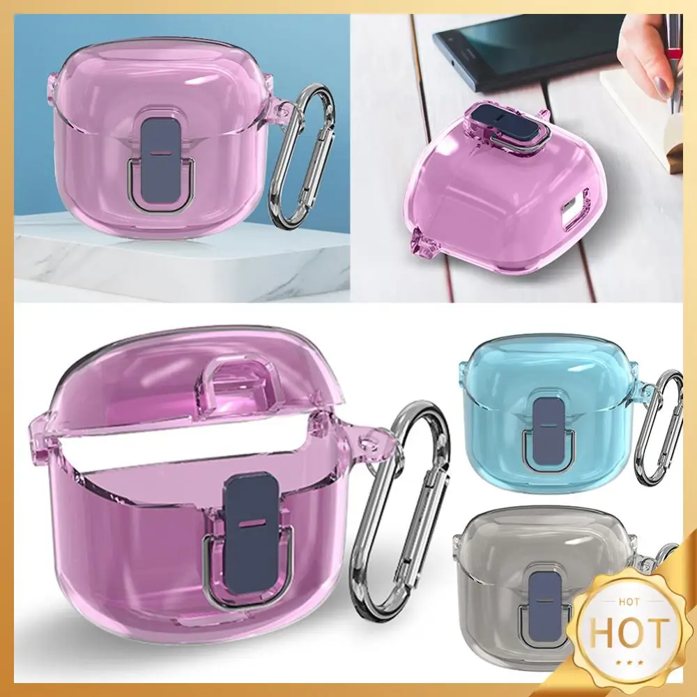 Earbuds Skin Cover Shockproof Hard PC Shell Clear Case Cover Protective Sleeve Anti-drop for JBL Tune Flex 2023 Wireless Earbuds