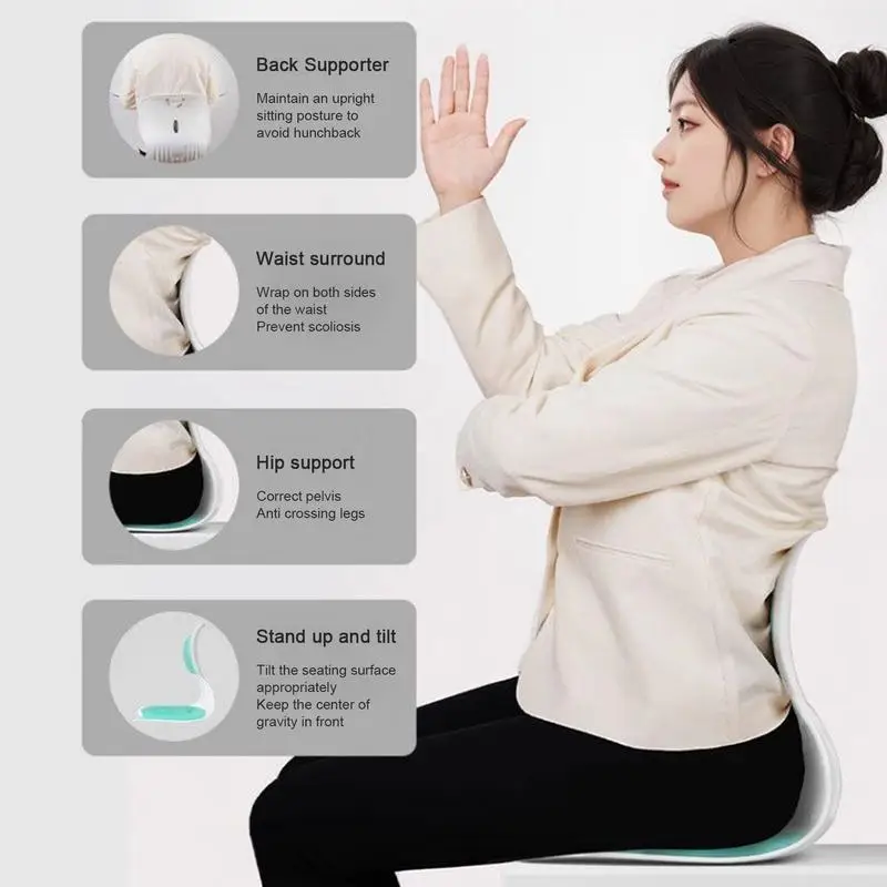 Posture Corrector Chair Relief Back Cushion Offices Chair Lumbar Support Posture Chair Cushion Ergonomic Washable Back Support