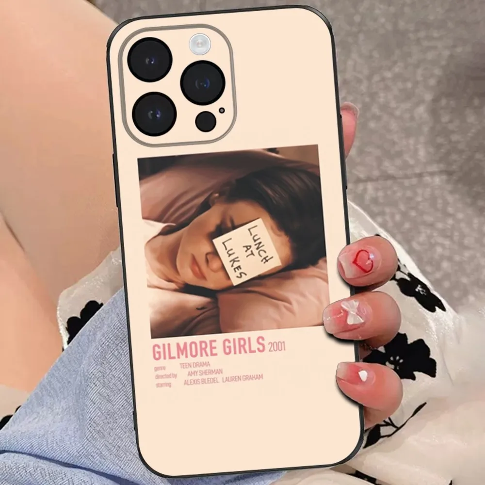 G-Gossip Girl Design Art Phone Case For iPhone 15,14,13,12,11 Plus,Pro,Max,XR,XS,X,7,8 Plus,SE,Mini Soft Black Cover