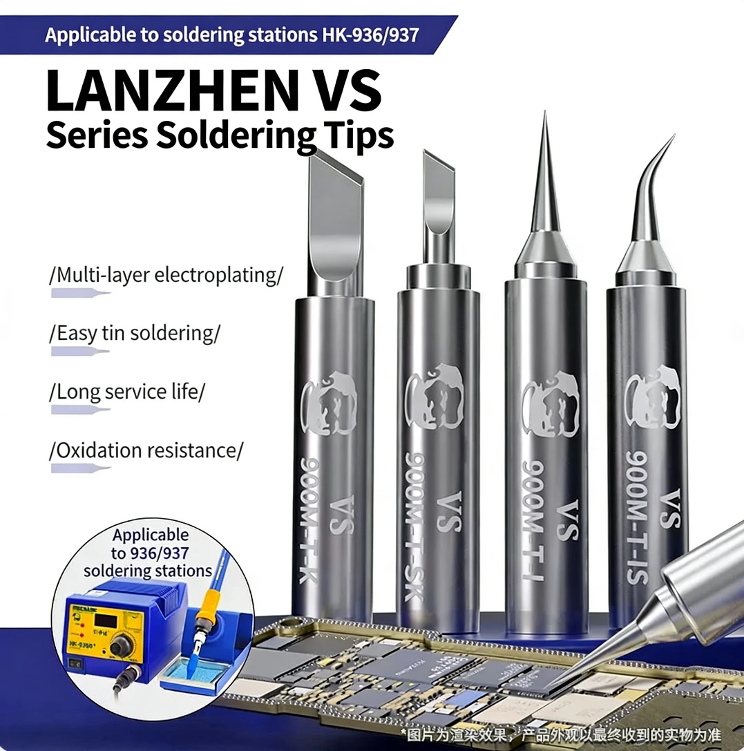 

Наконечники для пайки 900M, сменные головки для паяльников 936, 937, прочные паяльные головки, аксессуары для пайки