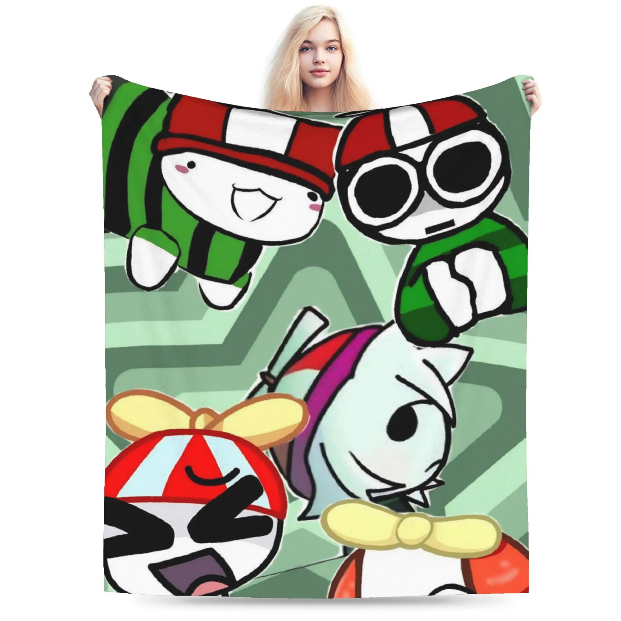 Omenaso Cartoon Meme Throw Blanket for Couch  Fuzzy Soft Plush Blanket 50x60 Inch Multi-size Bedspread for All Seasons