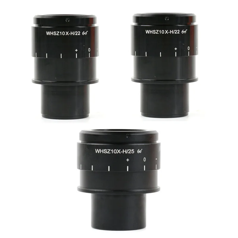 One Pair Adjustable WHSZ10X/22mm 10X/25mm Wide Field StereoTrinocular Microscope WHSZ10X Eyepiece Diameter 30mm For OLYMPUS