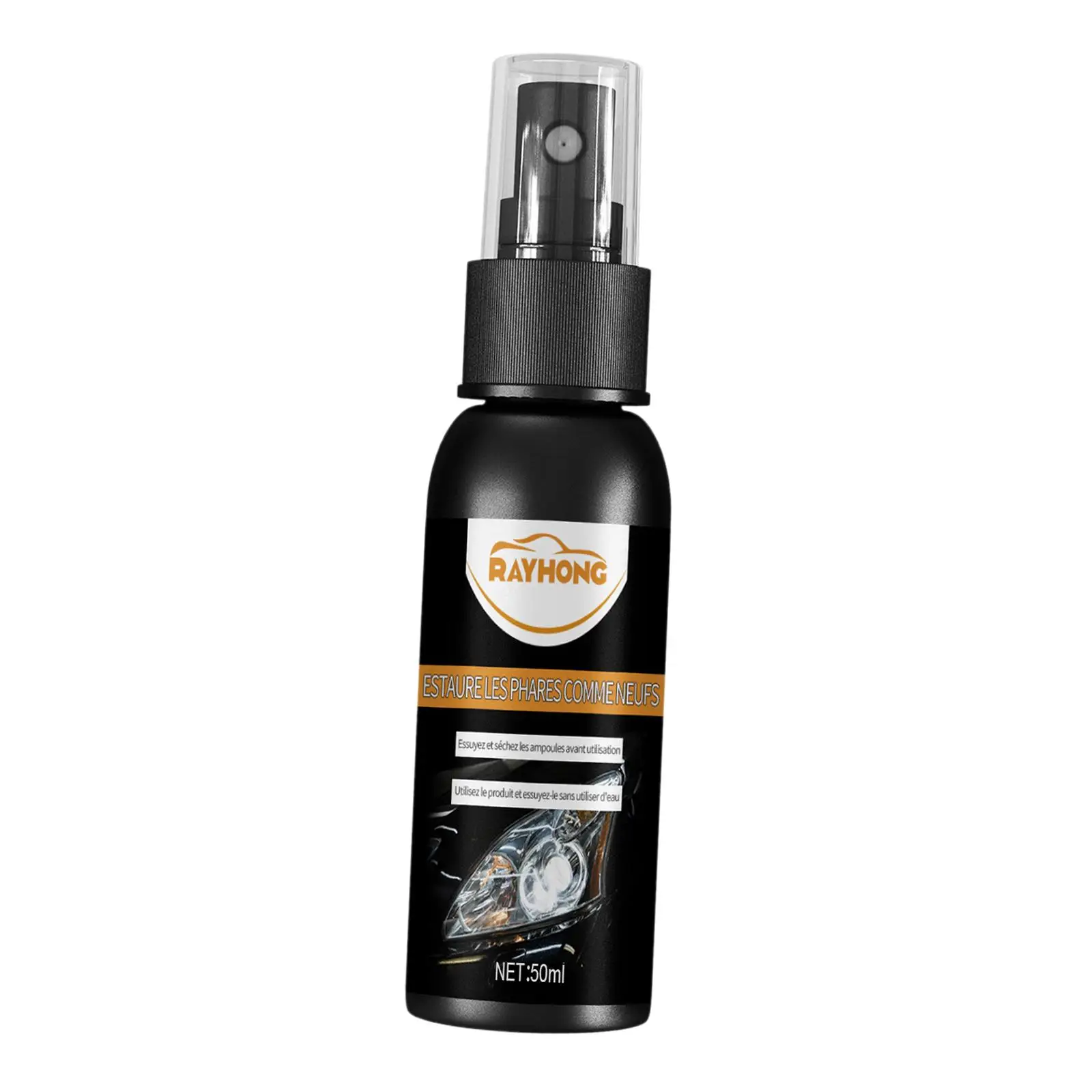 Car Headlight Repair Fluid Spray Lamp Restoration Liquid for Enhanced Brightness Matt Yellowed Headlights Repair Fog Lights