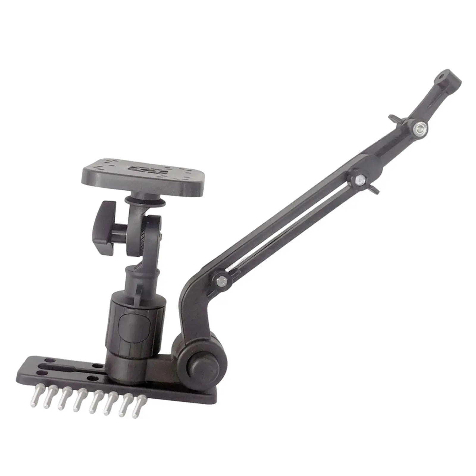 

Adjustable Fish Finder Transducer Arm 1.5 Inch Ball Mount Base for PVC Boat Rubber Boat Kayak Marine Electronic Setup
