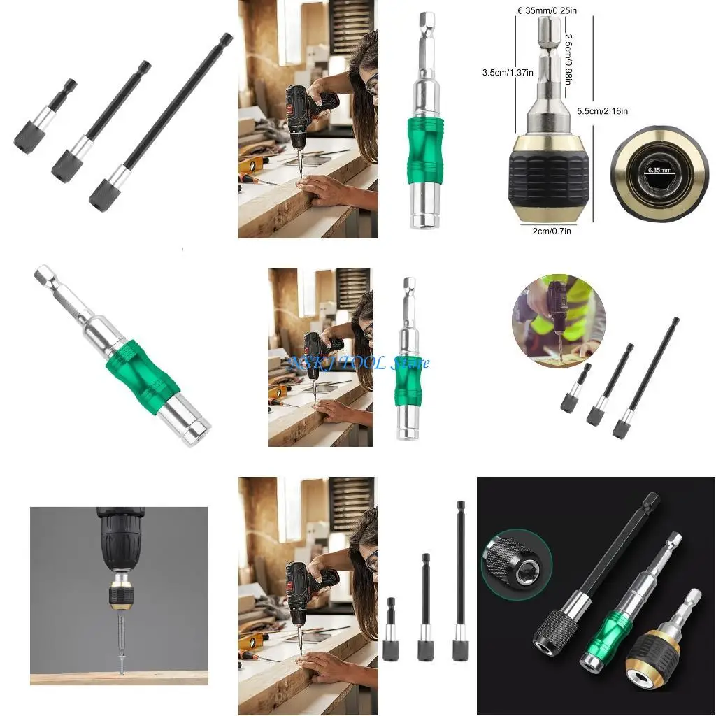 

L8RC Quick Releases Electric Boor Screwdriver Bit Holder 60mm Quick Changings