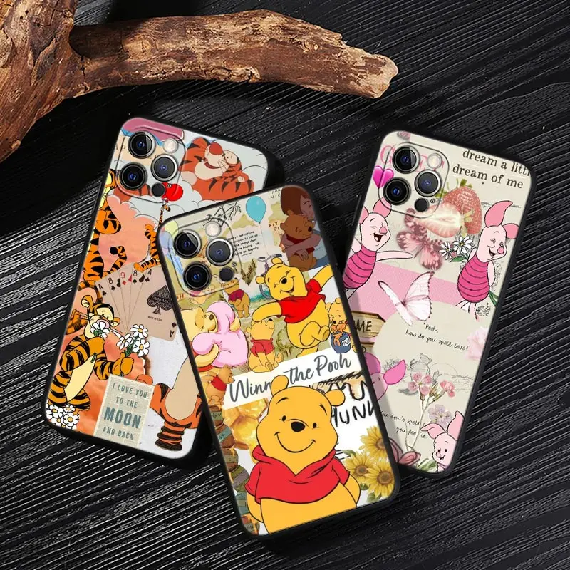 

Disney Case For iPhone 17 16 15 14 13 12 11 Pro Max Plus Winnie The Pooh Honey Back Cover For iPhone 13 17 Pro 17E Air 16e Funda