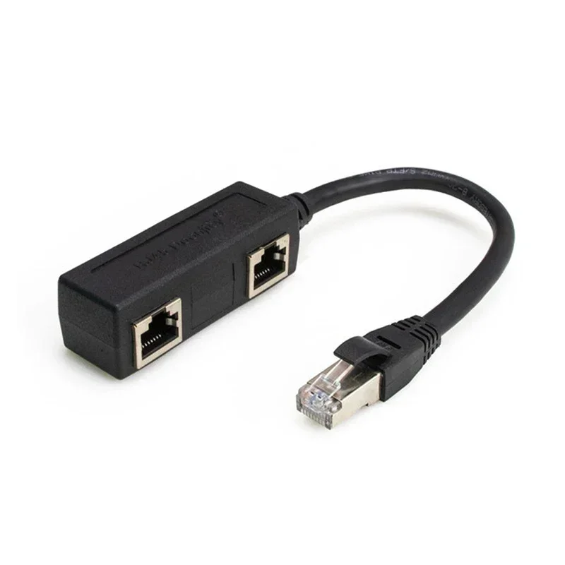 RJ45 Ethernet Cable Splitter อะแดปเตอร์เครือข่าย,Ethernet Splitter Cable เหมาะสําหรับ Super LAN Ethernet Connector Adapter Cat 6