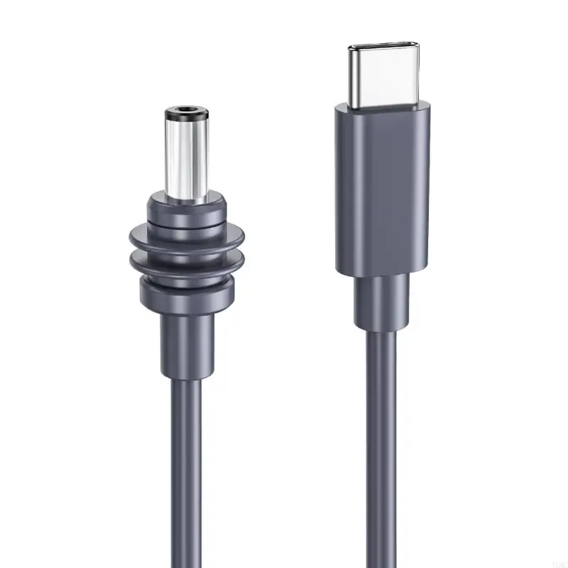J1HC 2/3/5m Panjang Berganda USB Tipe C ke DC5521 Kabel Adapter Daya Untuk Kabel Adaptor Daya Portabel Tahan Air Satelit