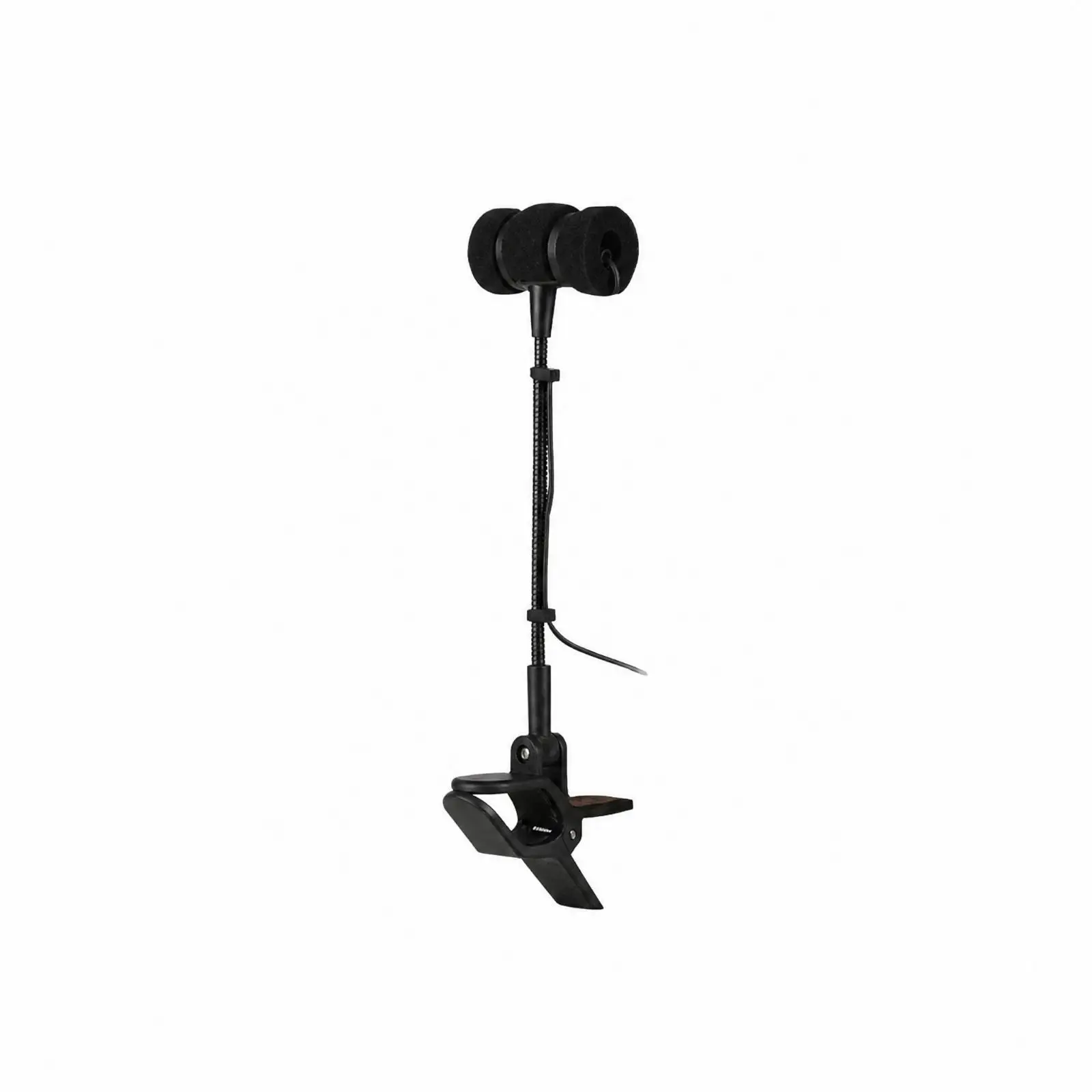 Clip on Saxophone Wireless Microphone Cardioid Condenser Pickup for Live Stage Studio Recording with Gooseneck Stem