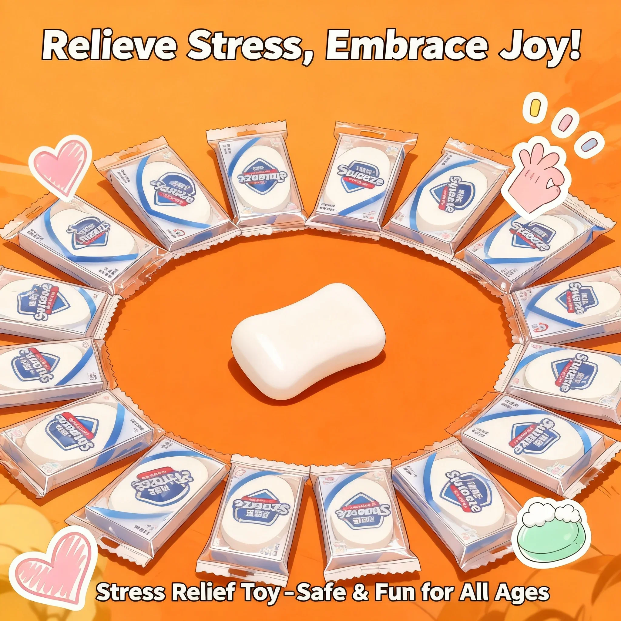 DIY Soft Squishy Ball Soap Building Block Handmade Stress Relief Student Toy Crisp