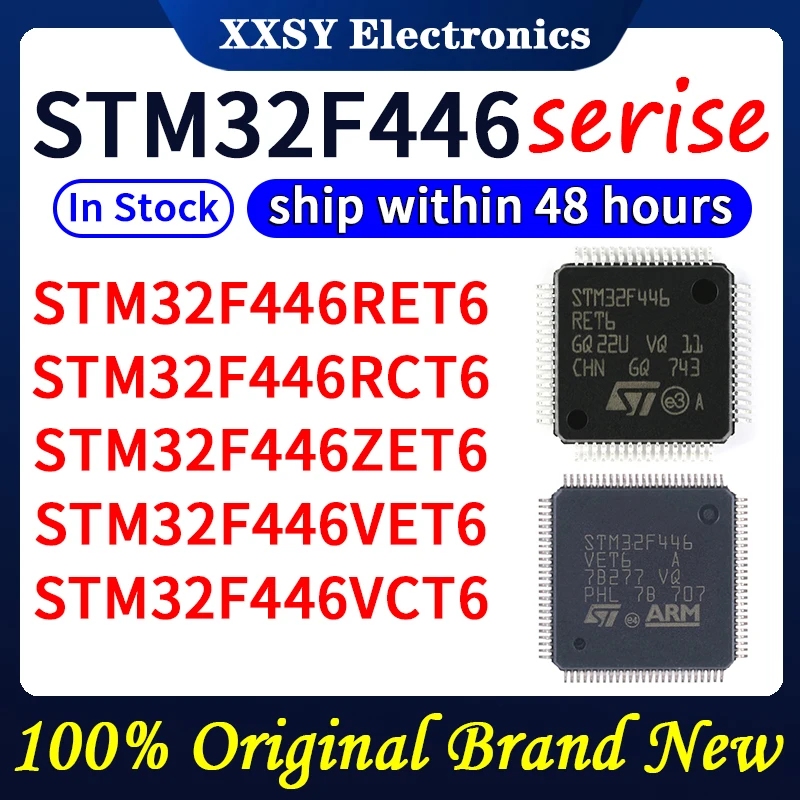 Stm32f446ret6 Stm32f446rct6 Stm32f446zet6 Stm32f446vet6 Stm32f446vct6 Hoge Kwaliteit 100% Origineel Nieuw